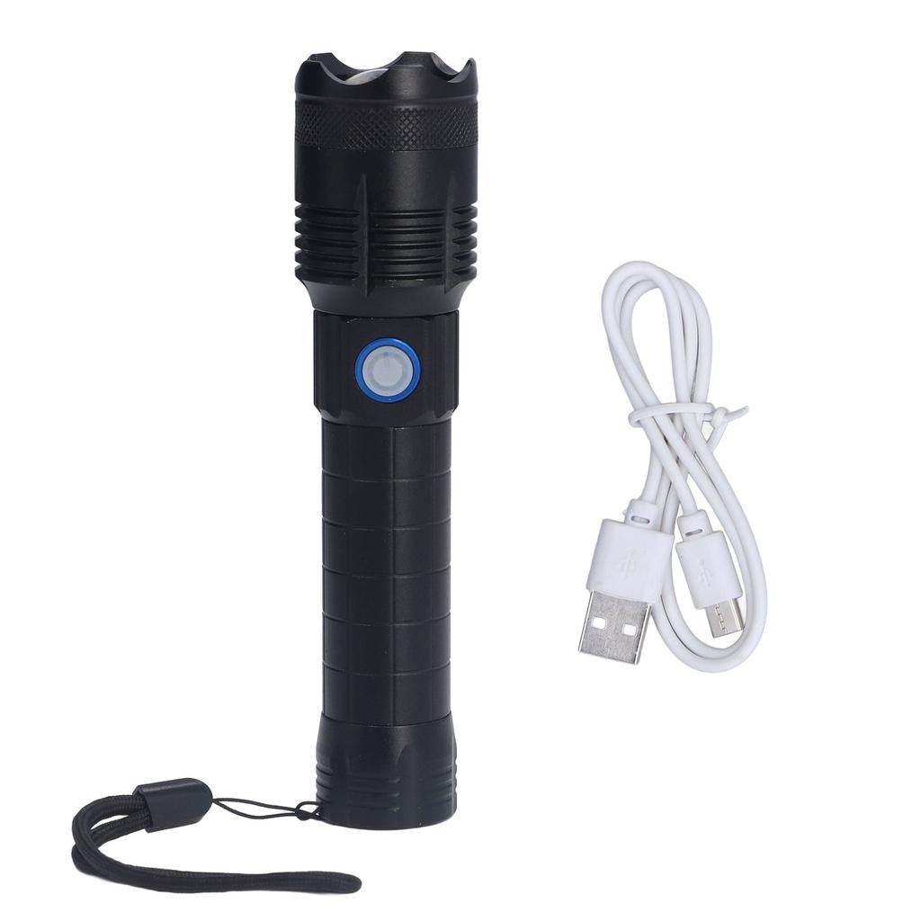 Flashlight 5000lm P160 Rechargeable Flashlight with 5 Light Modes for Adventure Travel Mountaineering Hiking