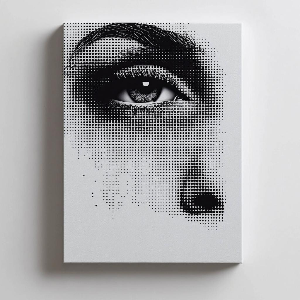 Stylish Eye Stylish Eye, 40X50 Cm, Gold Aluminum Frame, 230 Gsm Matte Paper