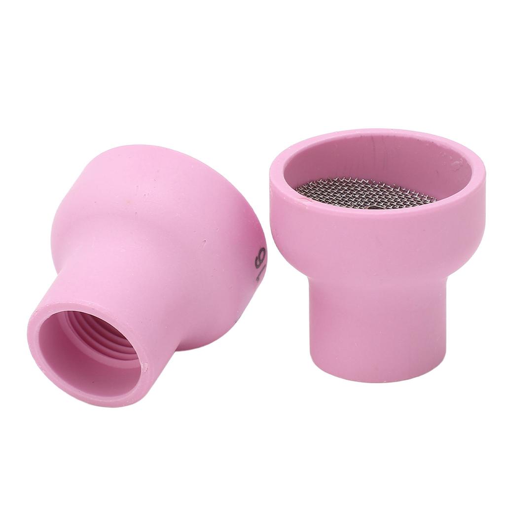 2 Stück WIG Schweißbecher 16# Keramikdüse 2,4 mm Mittelloch Zubehörset Kit für WP17 18 26 Brenner