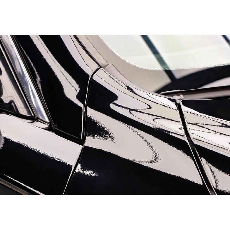 Premium Glossy Bright Black Self-adhesive Vinyl Car Wrap Film Vehicle Decal Auto Decor Film Air Bubble Free Paper Based Package