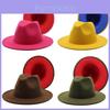 Vintage Wool Fedora Hat With Wide Brim For Men Women Summer Sun Protection