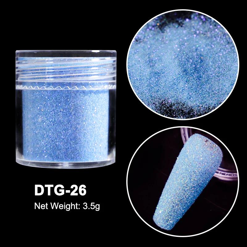 3,5g Paillettes Iridescentes Sucre pour Ongles Coloré Candy Coat Poudre Pigment Pour Manucure Effet Sucre Poussière Brillante Décorations Nail Art