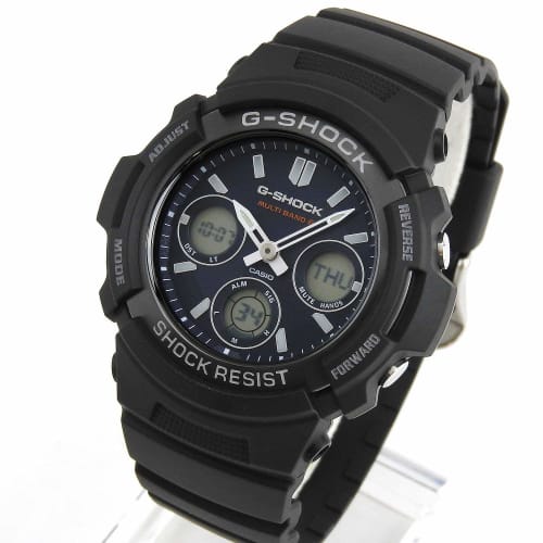 Casio G-Shock Men's Quartz Watch AWG-M100SB-2A Navy
