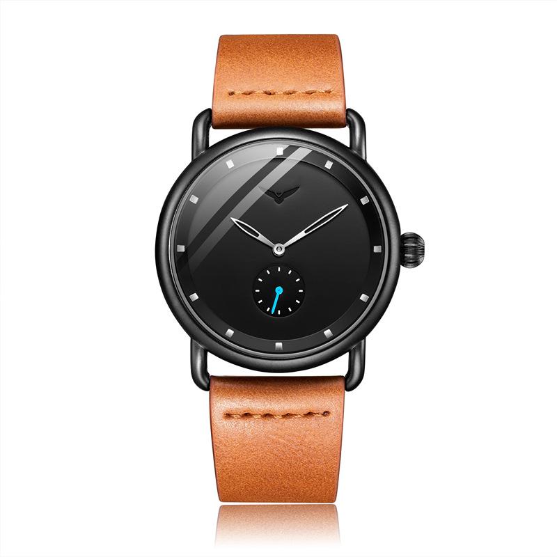 ONOLA Simple Fashion Men's Leather Strap Quartz Watch