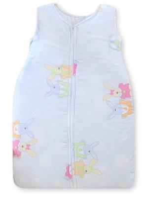 Cotton Sleeping Bag for Children 6-12 Mcy Tog 2.5 Year-Round Bunnies In Blue