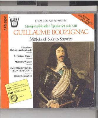 CD DUBOIS-ARCHAMBAULT, DUPUY; ETC - Bouzignac;Motets & Scenes S ARN68001 Arion 1984 Japan Classical Used
