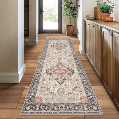 Boho Kašmírový Umývateľný Protišmykový Koberec Odolný voči Vlhkosti Prateľný v Práčke Kuchynská Kúpeľňová Podložka Predsieňová Podložka Domáca Dekorácia