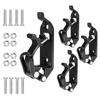 4× Shovel Mount Roof Rack Metal Rubber Clamps Shovel Holder Clamp for Roof Rack