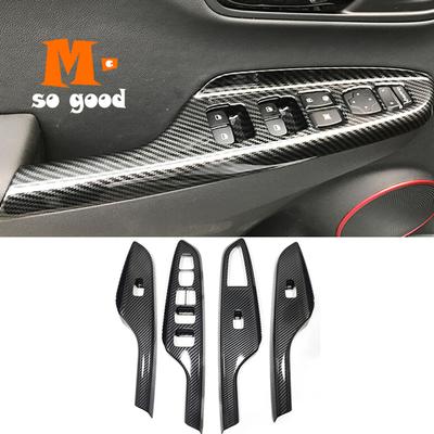 ABS Carbon Fiber pro Hyundai Kona Kauai Encino 2017 2018 auto zvedací okno dveří loketní opěrka spínač skla