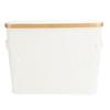 Toilet Paper Storage Basket Roll Paper Organizer Foldable Toilet Paper Holder with Lid for Bathroom