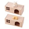 Dog Chamber Model Pet Dog House Dollhouses Pet 1:12 Scale Realistic Playset Door Pet Dog House Model Creative Fun