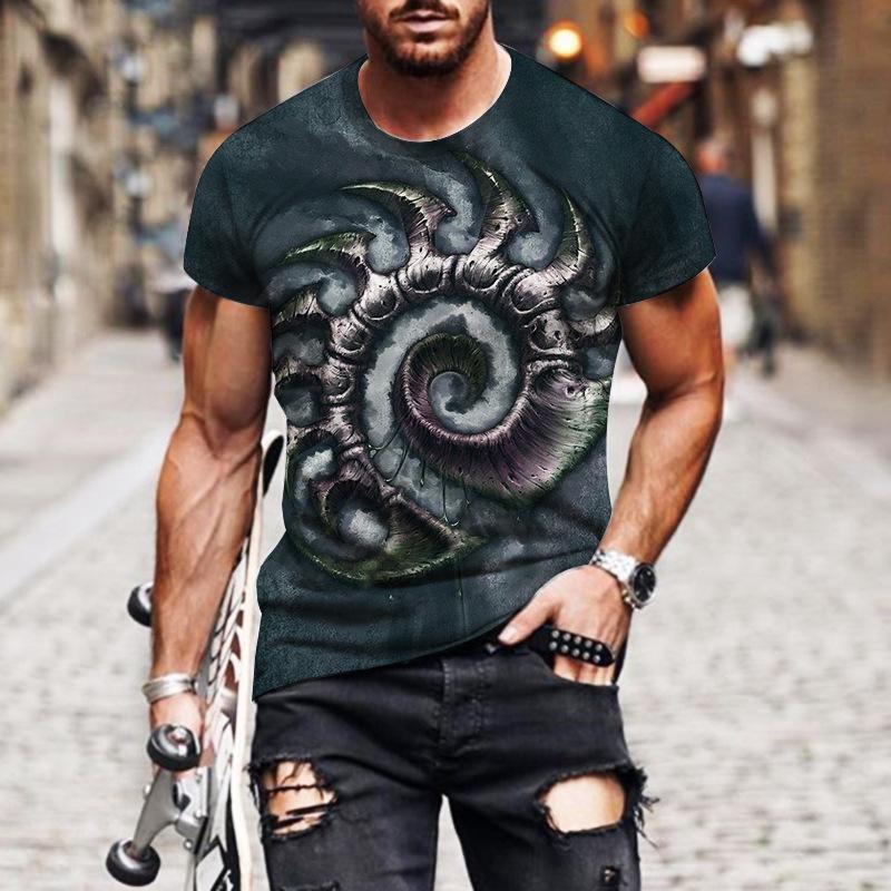 Мужская футболка с принтом в виде подсолнуха 3D Digital Printed — фото 7