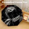 Portable Auto Folding Umbrella,Lady Gaga 8 Rib Waterproof Umbrella For Camping Commute
