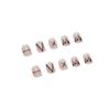 24pcs/set Cool Black Manicure Flame Line False Nails Finished Wearable Nail Stickers Press On Nail
