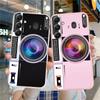 Забавный чехол для камеры для iPhone Samsung A55 S24 FE S25 M35 A06 Xiaomi Redmi Note 13 Pro 14C Huawei Honor 200 противоударный матовый чехол для телефона с защитой от царапин
