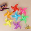 20PCS/Set Assorted Mixed Color 19CM Size Plastic Windmills  Self-assembly Windmill Party Decoration Game Props Carnival Gift ZYF