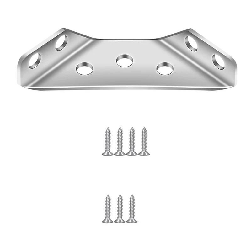 10/20/40/50pcs Thickened Stainless Steel Angle Code 90 Degrees Right Angle Fixed Bracket Furniture Connectors