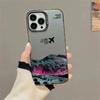 Snow Mountain Airplane Case For IPhone 17 14 16 15 12 11 Pro Max 13 16E 17E Air Plus Anti fall and anti slip case