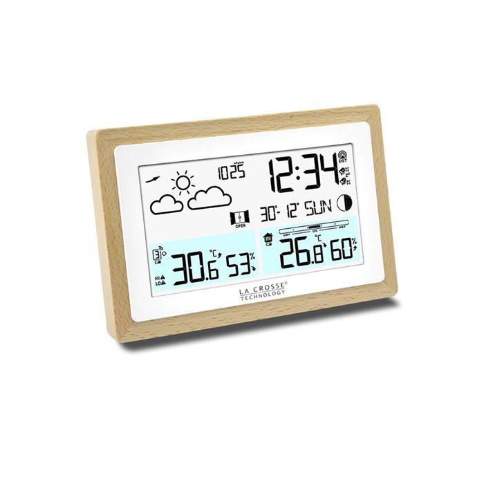 Station Météo - La Crosse Technology - WS6282W-MAC - Bois - Intérieur - Électrique