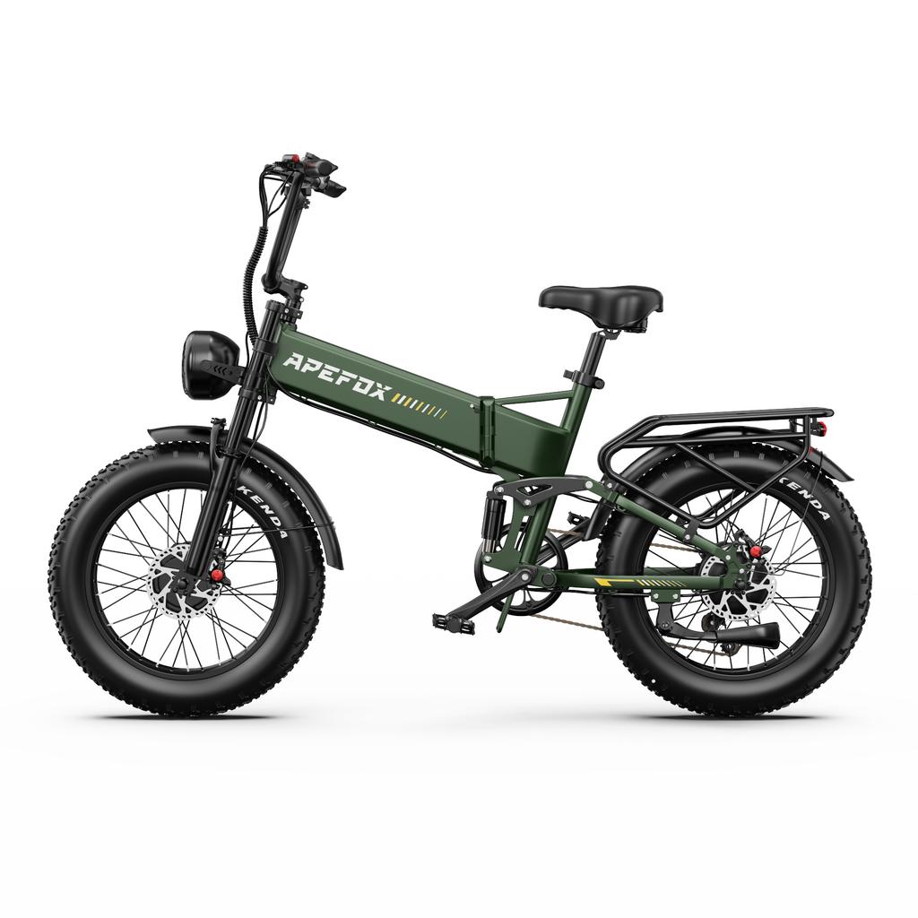 Elektrofahrrad APEFOX RH20 1500W(750W×2) Doppelmotor 48V22.5AH Akku 20 Zoll Fat Tire E-Bike Doppelte Hydraulische Scheibenbremse Offroad Mountain E-Bike