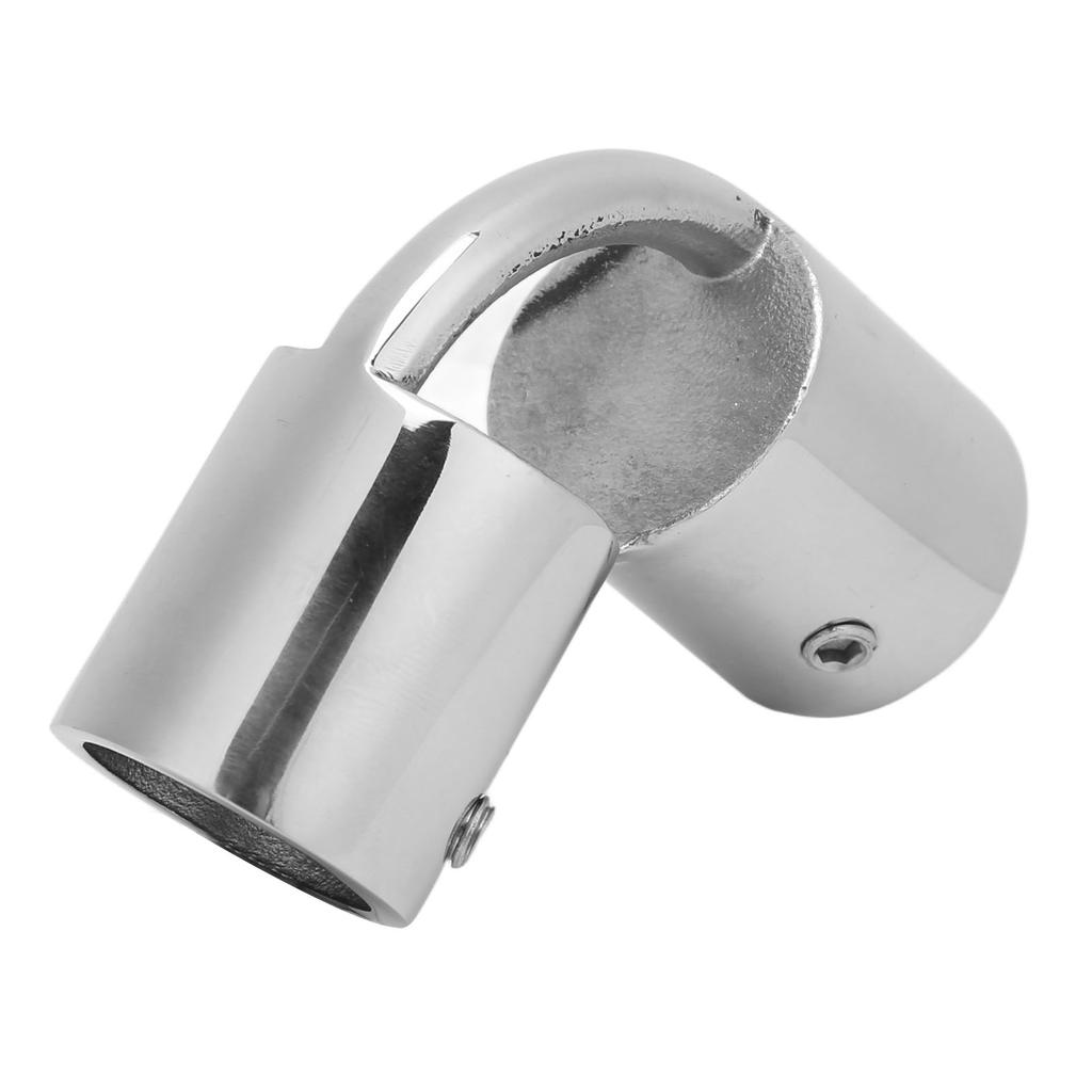 90 stupňů Lodní trubkový konektor 22 mm 2 portový držák zábradlí Nerezová ocel pro námořní jachty