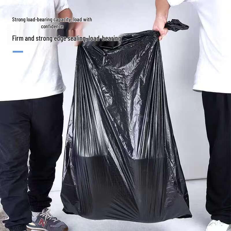 Kuanxuan Commercial Heavy-Duty Black Flat-Top Trash Bags