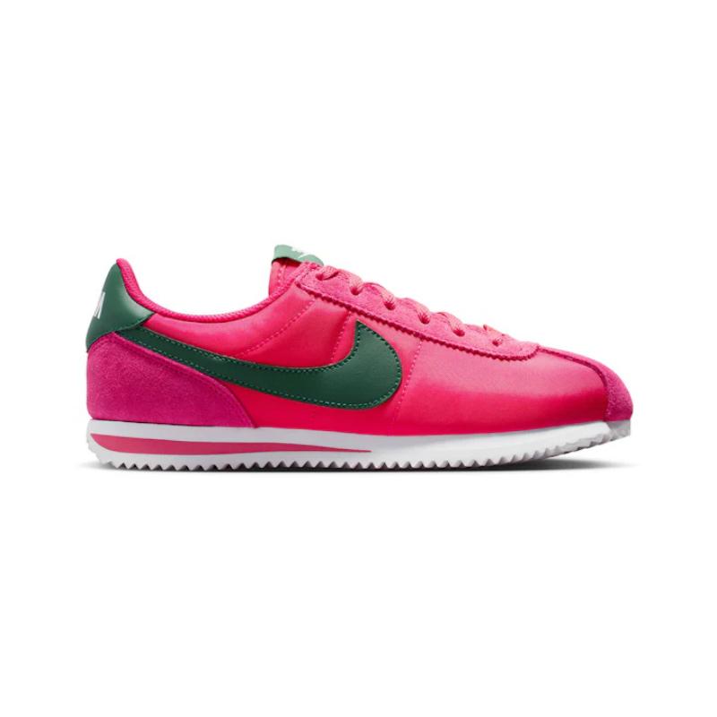 New Nike Cortez Textile Abrasion Resistant Low Top Kids Lifestyle Shoes Pink Teenagers IH7654-600
