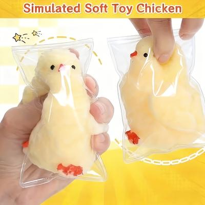 1pc Chickie Slow Rebound Squeeze Toy, Stress Relief Fidget Gift for Easter, Birthdays & Parties