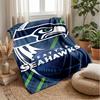 Seattle Seahawks Flannel Fleece Blanket Cozy Warm Throw Blanket For Couch Bed Travel All Season Use