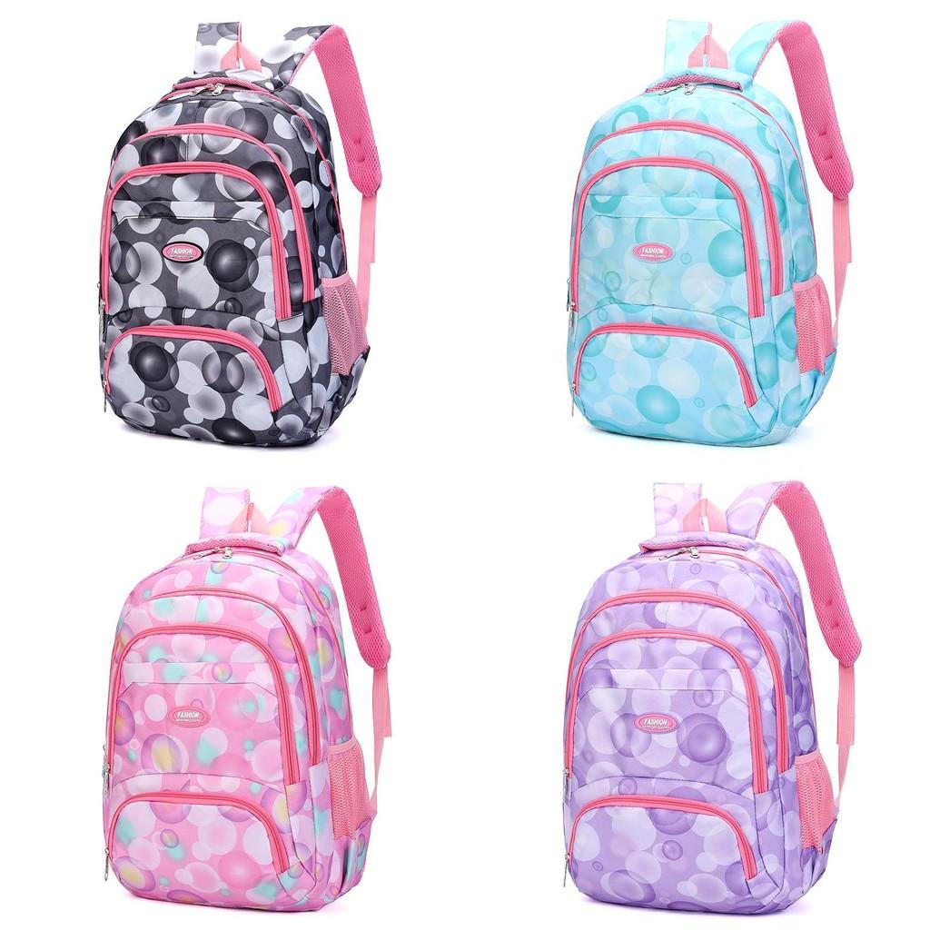 Printing Bubble Backpack Oxford Fabric Breathable Support Laptop Kids Schoolbag