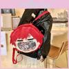 Gaara Naruto Uchiha Sasuke Plush Backpack Single Shoulder Crossbody Gift Bag