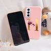 For Samsung Galaxy S21 S21 FE Case S21 Plus Flower Gold Letter A Z Soft Silicone Phone Cover For Samsung S21 Ultra Bumper S21+