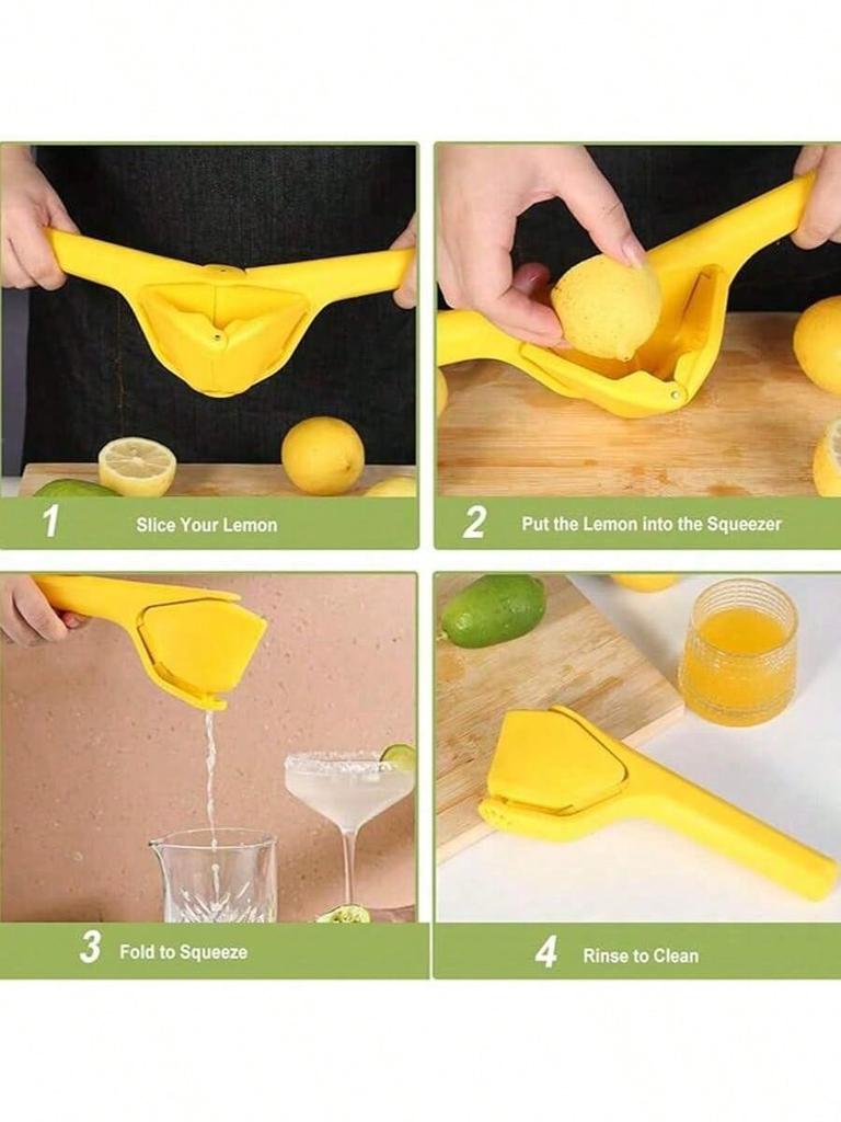 1 Stück Manueller Zitronenentsafter, Einfach zu pressen Zitronen-Limetten-Presse Saftbereiter, Geeignet für die Herstellung von Saft aus Zitronen, Limetten, Früchten, Orangen