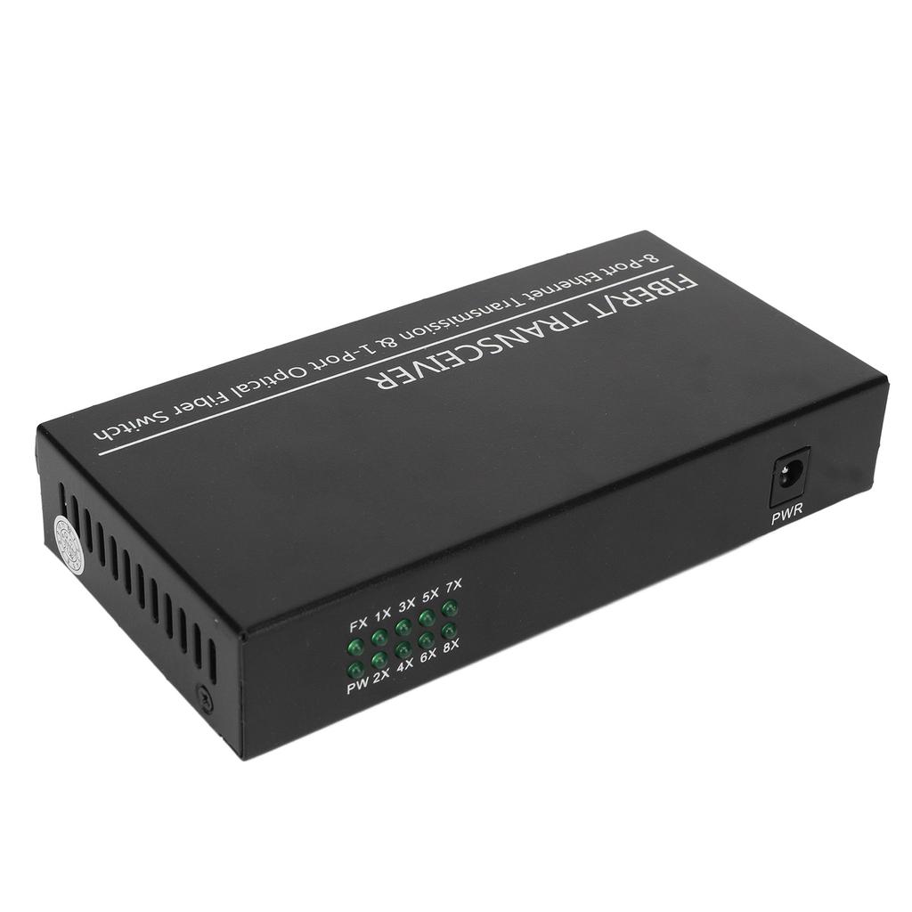 Tx1310nm RX1550nm Fiber Transceiver Up To 25km 1 Optical Port 8 Electrical Port Single Mode