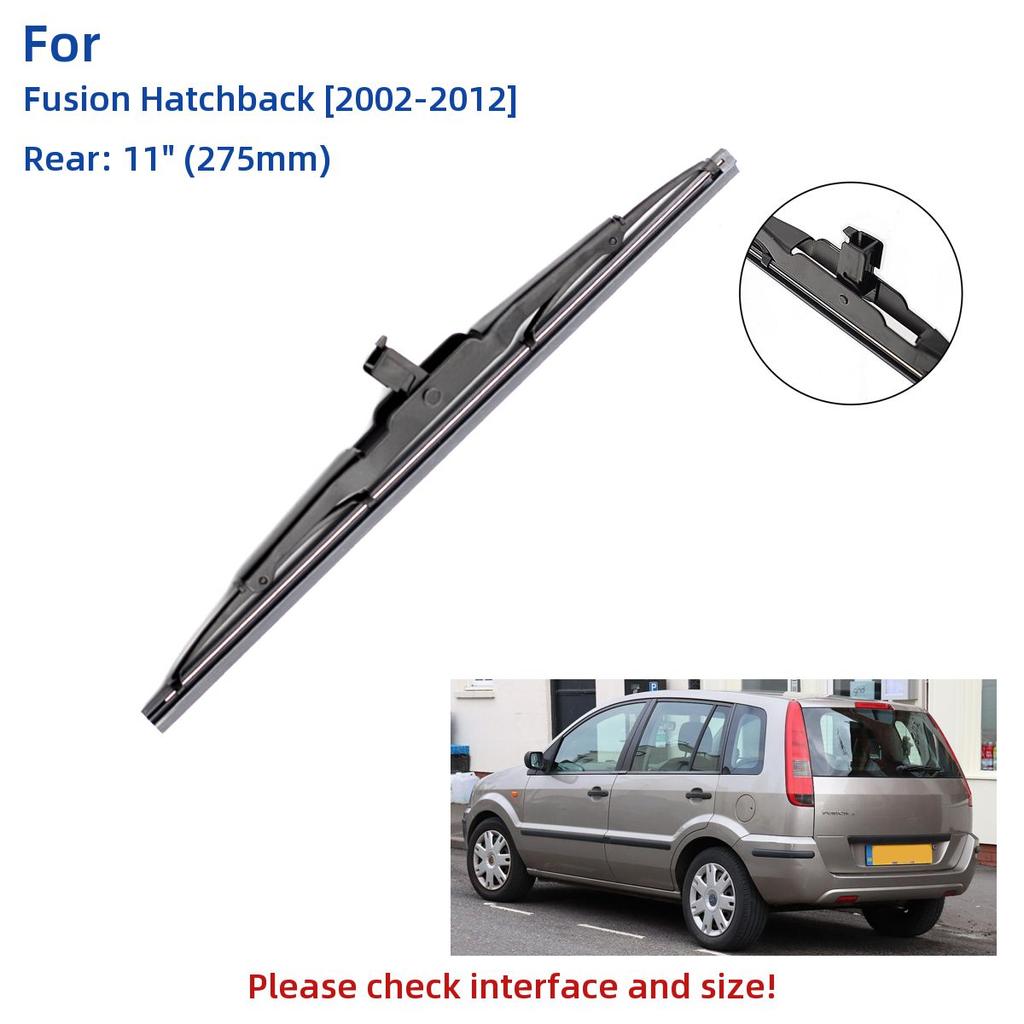 3PCS For Ford Fusion Hatchback 2002-2012 22" 16" 11" Front Rear Wiper Blades Windshield Windscreen Window Cutter Accessories 2008 2009 2010 2011 2012