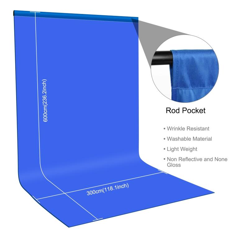 PULUZ 3m X 6m Photography Background Thickness Photo Studio Background Cloth Backdrop