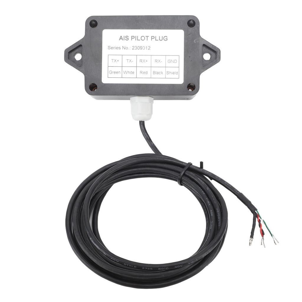 5 Pin RS422 AIS Pilot Plug 3 Meters Cable 38400bps Waterproof Easy To Install for Marine Use