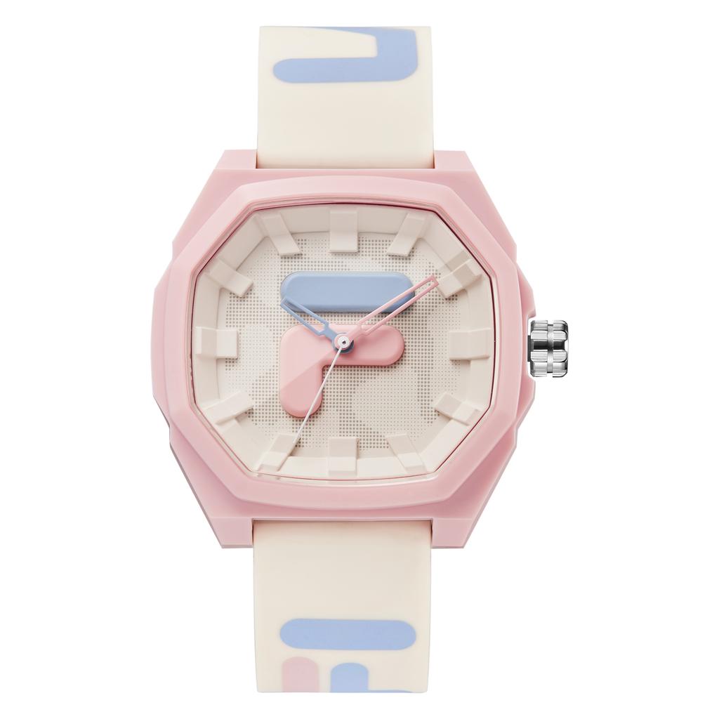 FILA Dopamine Series Watch Quartz Movement Silicone Strap White Dial Casual Retro Versatile Sport Cute Macaron Unisex watch FLM38-6105-007