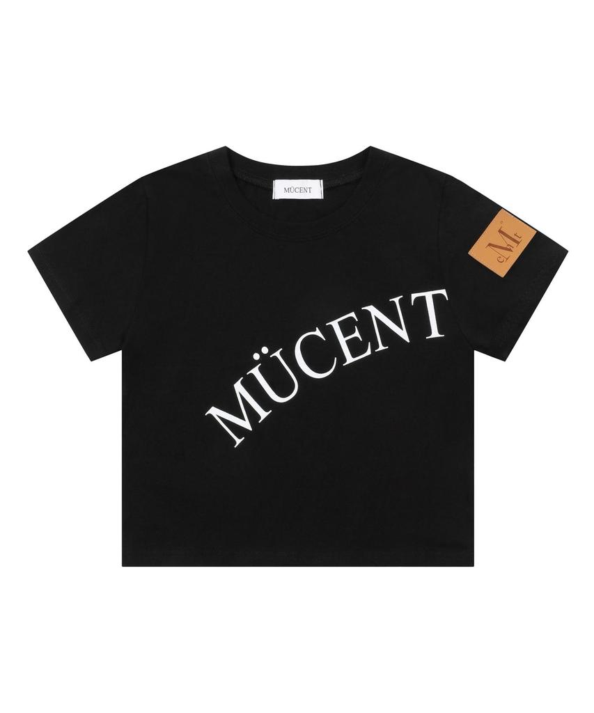 Mucent Leather Point Signature Short Sleeve Tee