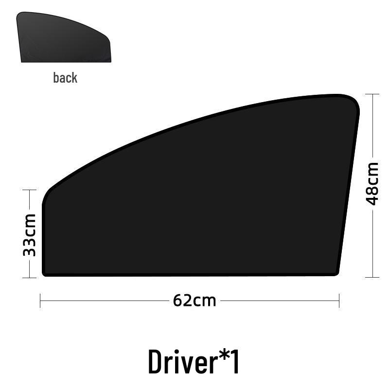 Car Side Window Privacy Sunshade Blackout Curtain - Heat Insulation Protection