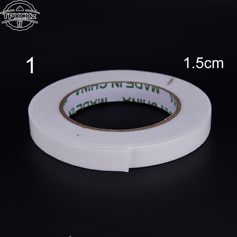 5M Foam Double Faced Adhesive Craft Padded Mounting White Strong Double Sided Sticky Tape Size 1.5/1.8//2.4/3.0/3.6/4.0cm Width