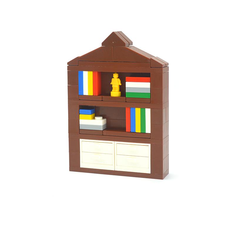 

MOC Креативная Мебель ТВ Диван Кирпичный Город Аксессуары Рождественская Елка Книжный Стол Обеденный Стол Дверь в Ванную Строительный Блок Дом Сцена