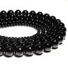Natural Black Onyx Stone Round Spacer Loose Beads DIY Jewelry Making 4mm 6mm 8mm10mm