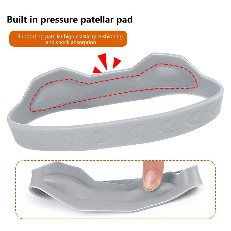 1Pcs Silicone Patella Tendon Knee Straps Knee Support Fixed Protection Patella Knee Strap Highly Elastic Flexible