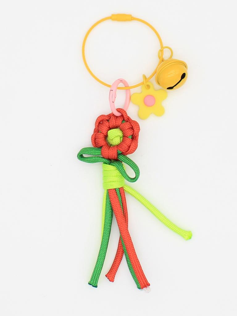 Cute and Childlike Hand-woven Carrot Flower Keychain Mobile Phone Pendant Bag Jewelry