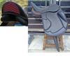 Leder Dressursattel mit doppeltem Sattelblatt und wechselbaren Kammern – Elegantes Cantle-Design