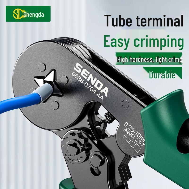 Shengda Self-Adjusting Ratchet Terminal Crimping Pliers