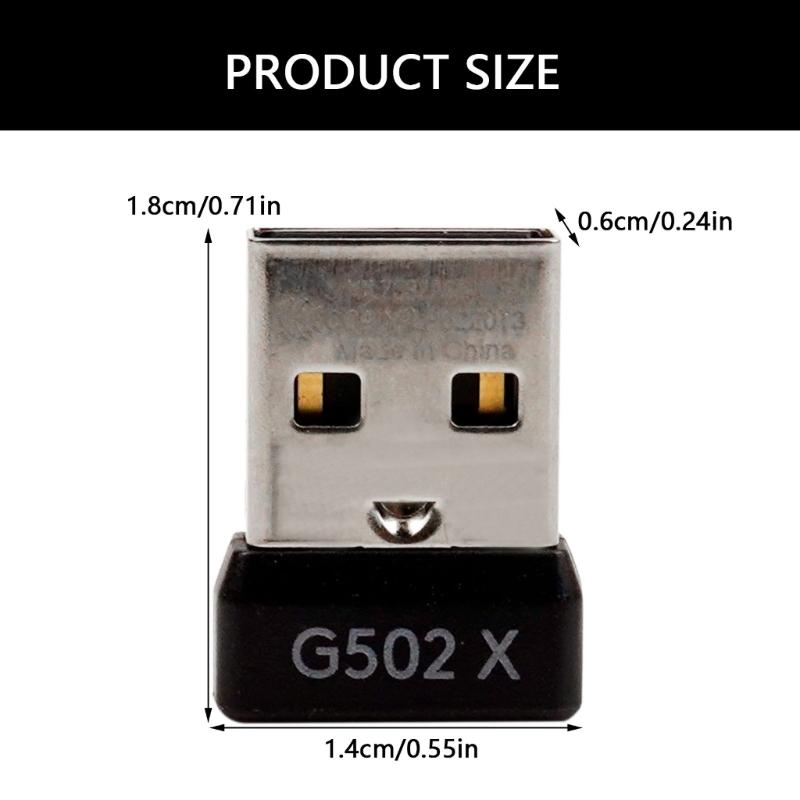 High Performances USB Dongle for G502 X / G502 X PlusLightspeed Mouse Receiver Adapter for Ensuring Stable Connection