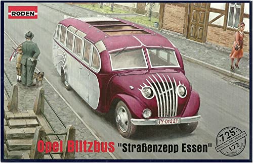 Roden 1/72 Scale German Opel Provaganda Tourist Bus "Road Zeppelin Essen" 1930 Plastic Model Kit RE72725