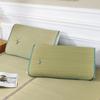 Breathable Summer Orchid Grass Pillow with Pillowcase - Natural Rush Mat for Adults